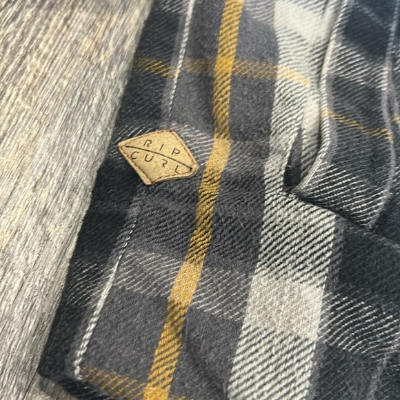 Rip curl Men’s flannel jacket size large - Picture 2 of 9